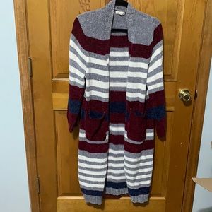 Cotton Bleu Duster Sweater Multi Sz XL
